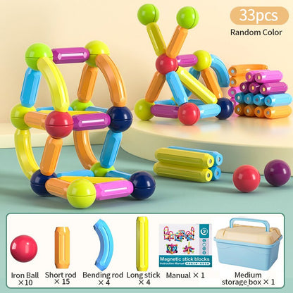 Kids Building Blocks Ball and Stick Construction Set Educational Toy