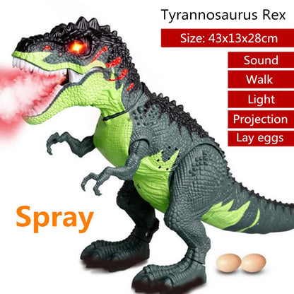 Moving,  Walking Dinosaur.  Tyrannosaurus Rex  with Electric Spray and Lays Eggs.