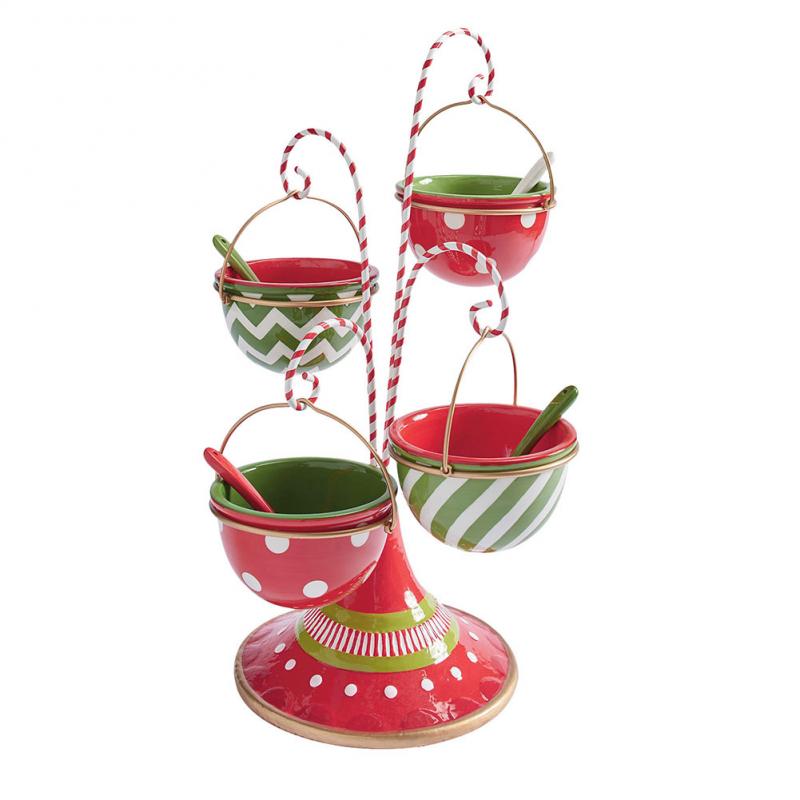 2 Tier Christmas Tree Shape Snack Stand Food Serving Tray. Snacks, Cupcake, Cookies Holder,