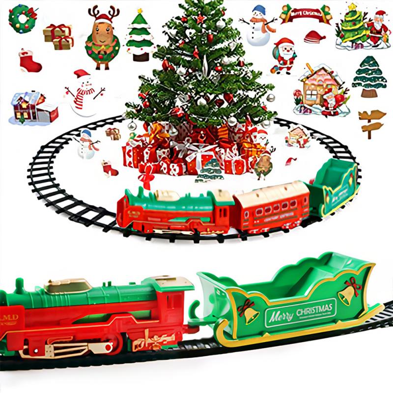 Mini Santa Claus Electric Train Rail Car With Lights.