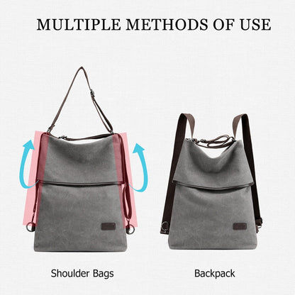 Fashion Women High Quality Canvas Travel Back Pack, School Bags for Teenage Girls