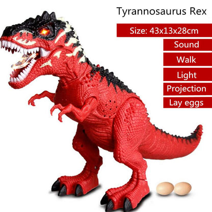 Moving,  Walking Dinosaur.  Tyrannosaurus Rex  with Electric Spray and Lays Eggs.