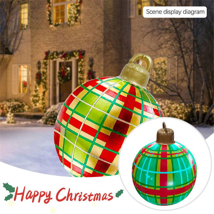 Outdoor Christmas Inflatable Decorated PVC Ball Xmas Tree Decorations