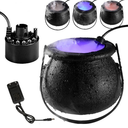 Halloween Mist Maker Holiday DIY Decorations. Fogger, Water Fountain, Fog Machine and Color Changing Party Prop Halloween Smoke Machine