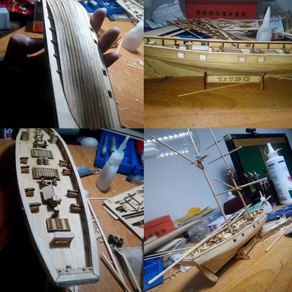 Scale Assembling  Model Wooden Sailboat Kit