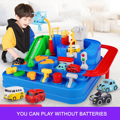 Kids Toys Track Adventure Car Table Game  Mechanical Parking Lots Children Holiday Gifts