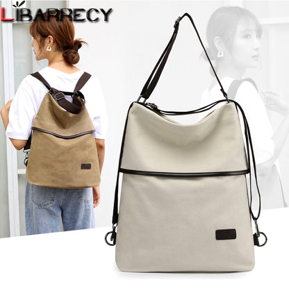 Fashion Women High Quality Canvas Travel Back Pack, School Bags for Teenage Girls