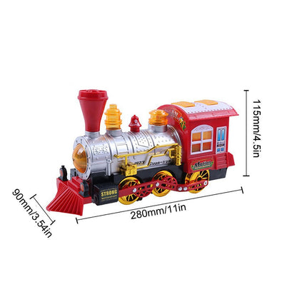 Baby Bubble Blowing Toy Train. Musical Carriage Fire Truck With Colorful Lights Sounds