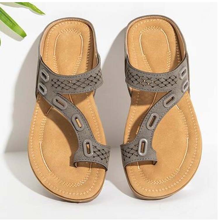 Sandals Premium Orthopedic Flat Slipper Vintage Anti-Slip Sandals for Women