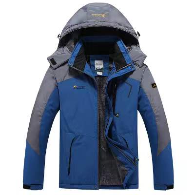 Casual Men's Winter Ski Premium Snow Parkas. Hooded, Waterproof, and Thick Fleece Parka