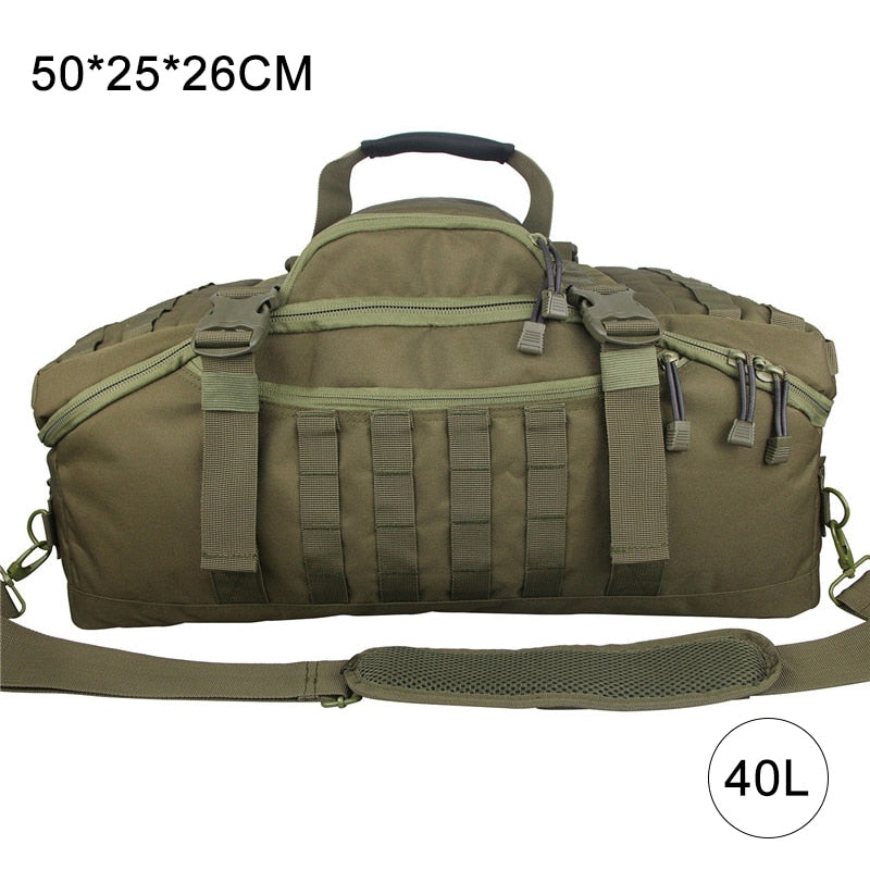 Large Capacity Luggage Bags,  Travel Tote, Weekend Bag Military Duffel Bag.