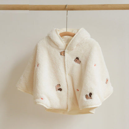 Toddler, Infant Girls Fleece Fur Coat Outerwear