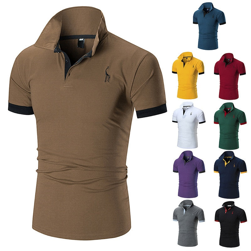 Sale Multi-Color  Short-Sleeved T-shirt Polo Shirt for Men.