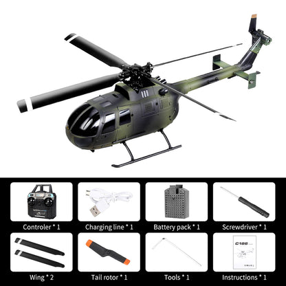 C186 Pro RC Helicopter Drone . Single Propeller Without Ailerons 6-axis Gyro Stabilization RC Airplane Altitude