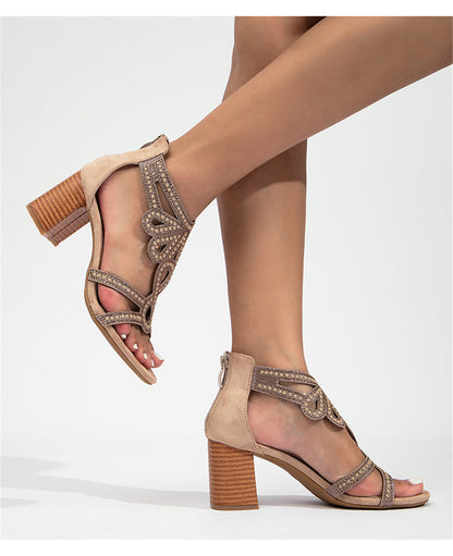 Summer Sandals Trendy Comfy Walk Bohemia Style Pearls Rome Vintage