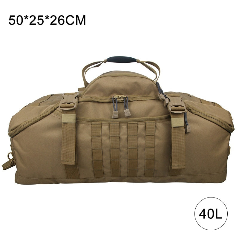 Large Capacity Luggage Bags,  Travel Tote, Weekend Bag Military Duffel Bag.