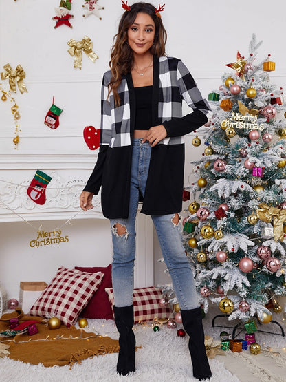 Winter Fashion Christmas Cardigan for Women, Casual Soft Sweater Coat Long Sleeve