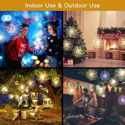 Christmas Firework Home Decor Remote Control LED Lights