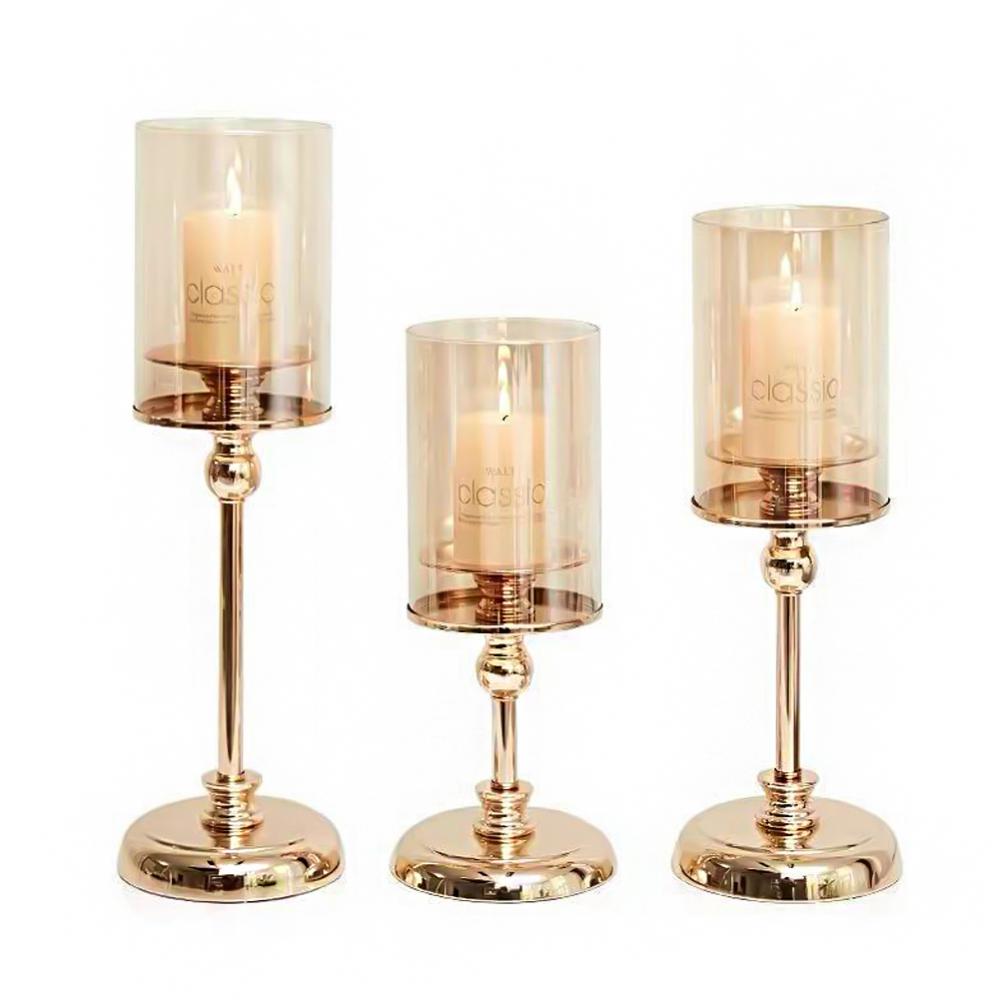 Luxury Aromatherapy Golden Candlestick Holders.