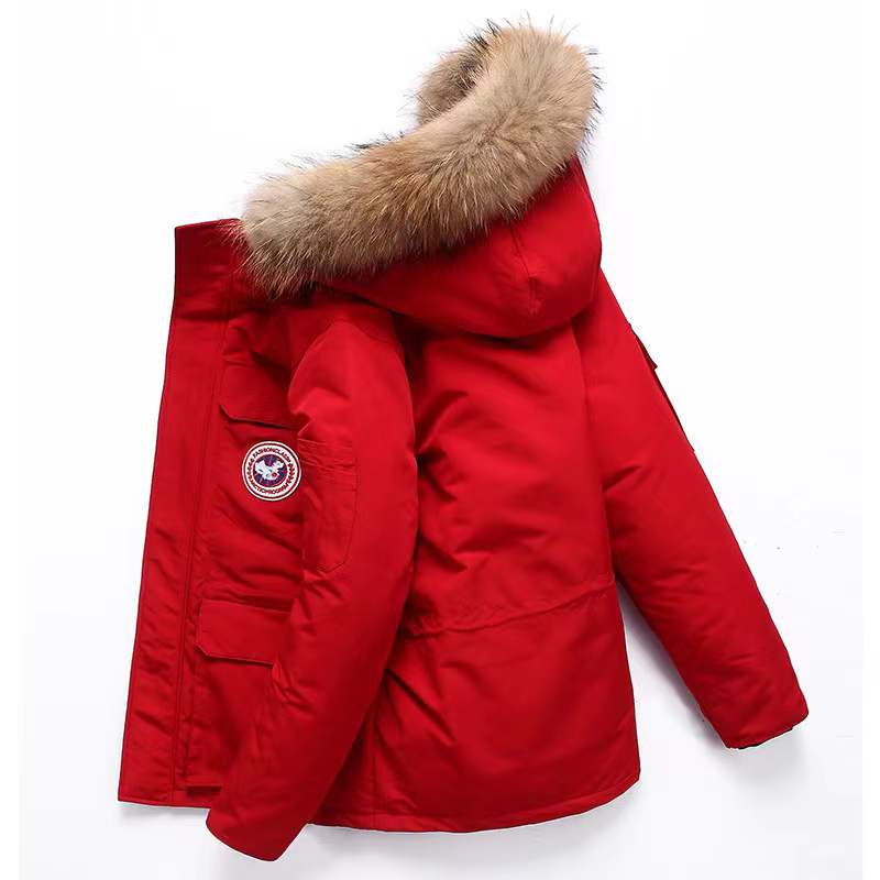 Super thick winter down jacket, windproof warm cotton padded jacket cold prevention coat snow proof trench