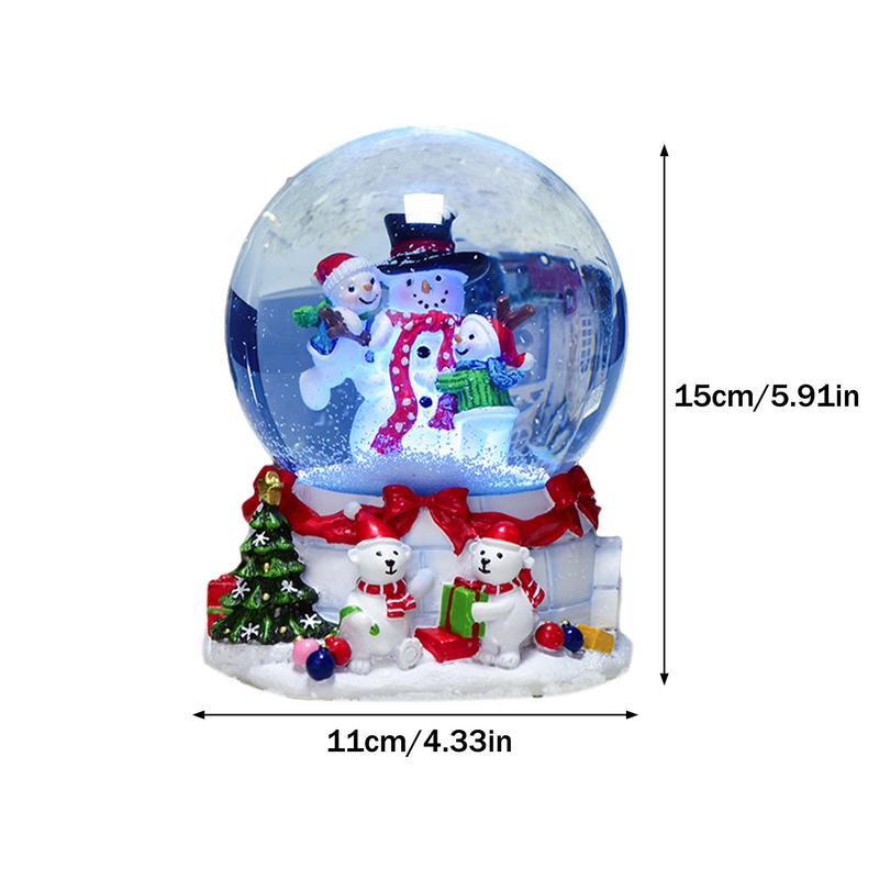 Music Box 1pcs Christmas Snowman Crystal Ball