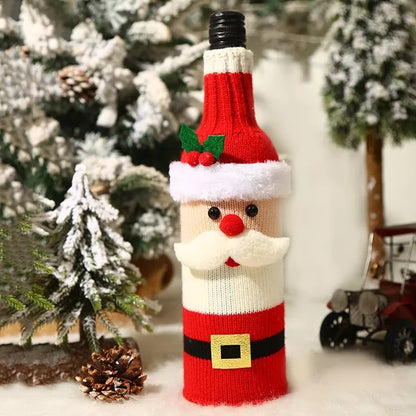 Christmas  Wine Bottle Cover Toppers