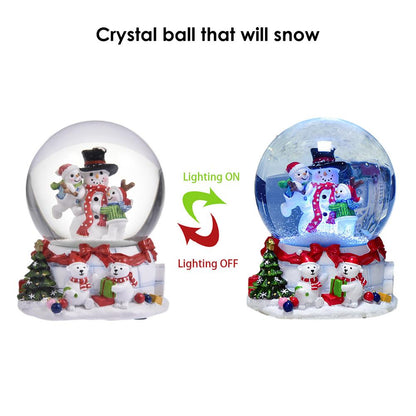 Music Box 1pcs Christmas Snowman Crystal Ball