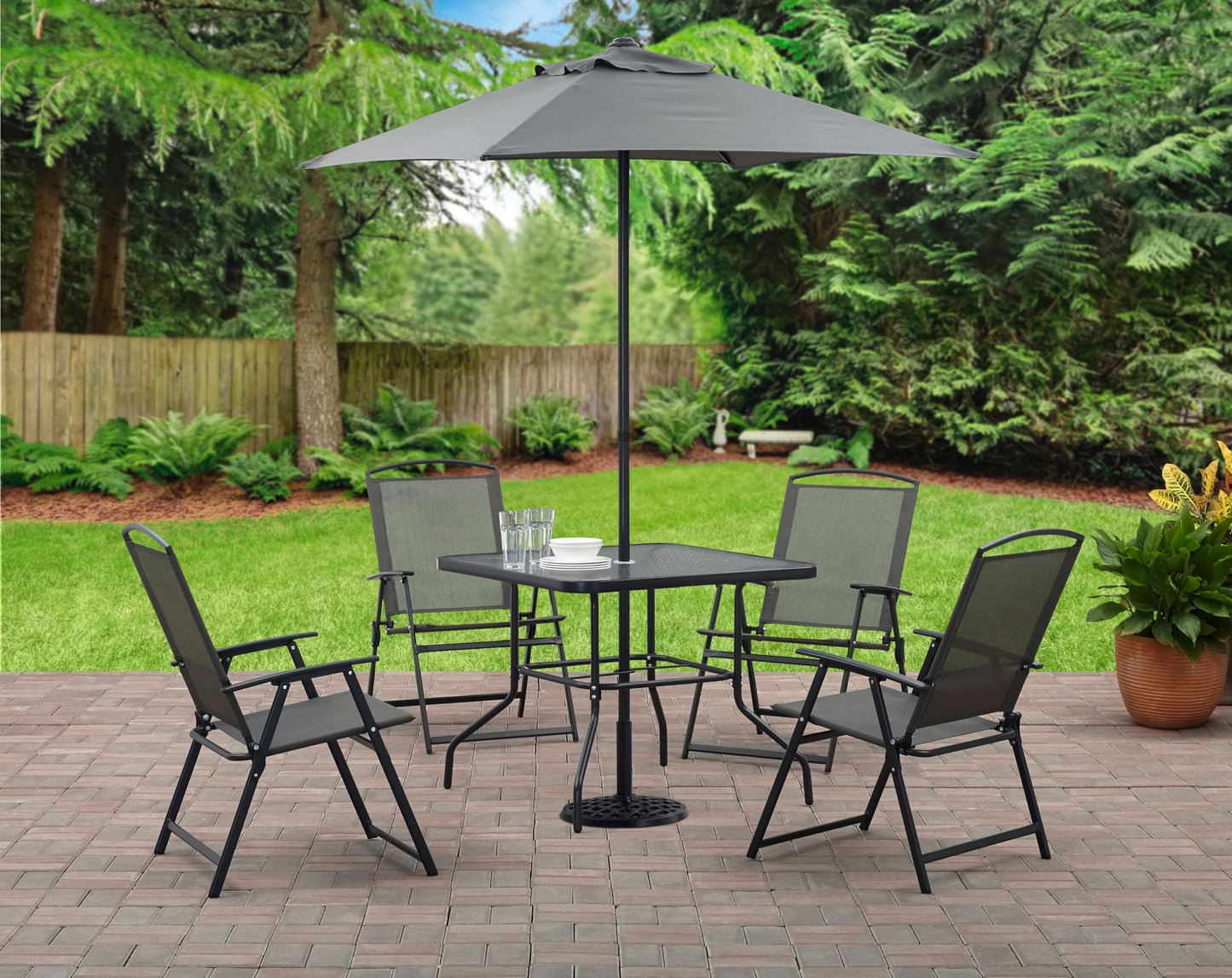 Mainstays Albany Lane 6 Piece Outdoor Patio Tables Chairs Set