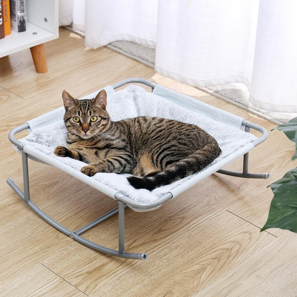 Pet Cat Bed Soft Plush Nest Cat Hammock - blueselections
