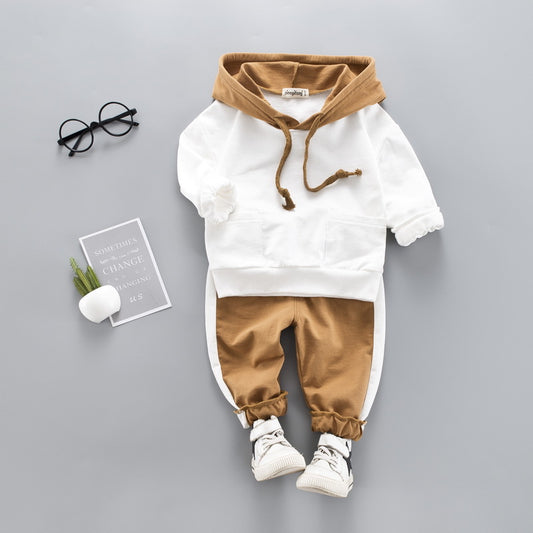 Baby Boy Hooded Casual Tracksuit Sets. Perfect for Spring and Autumn days - blueselections