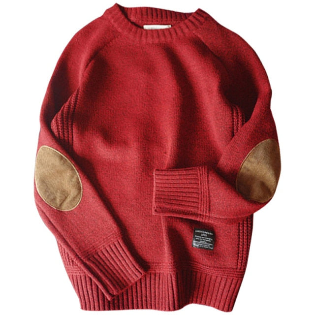 Mens Pullover Wool Knitted Sweater - blueselections
